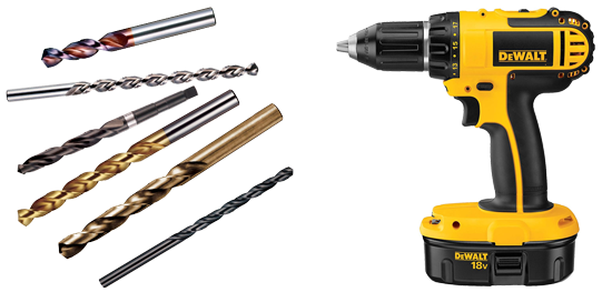 drill and bits